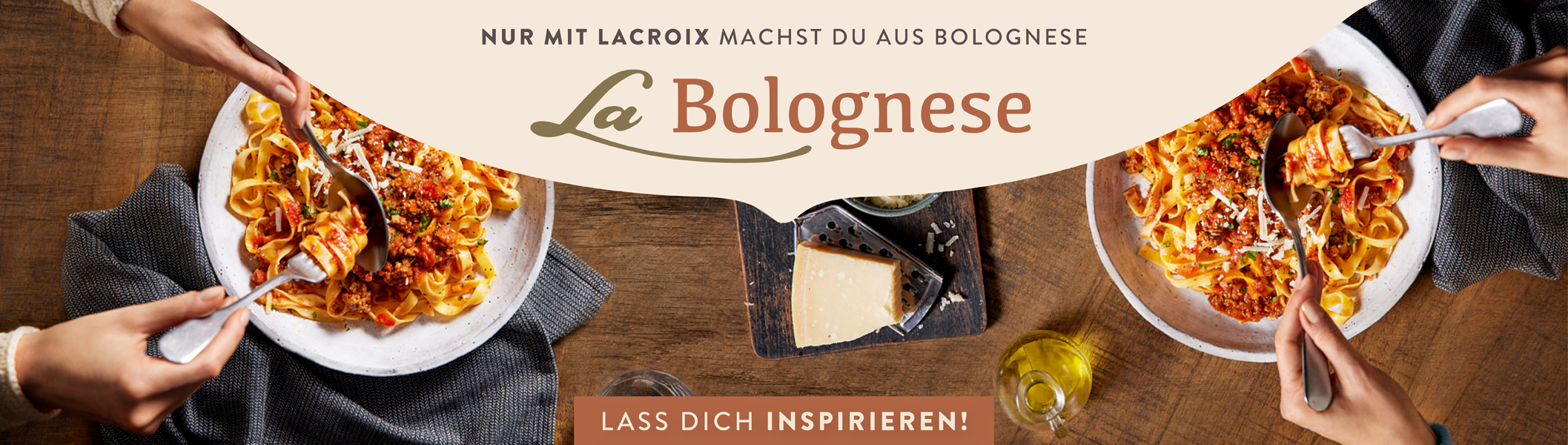 Lacroix Tagliatelle Bolognese mit Rinder Fond